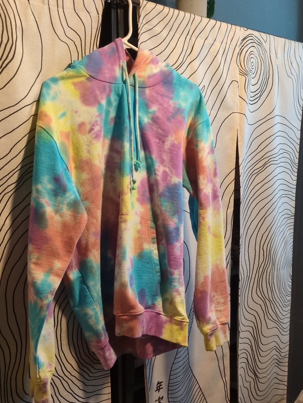 Obey Tie-Dye Pastel Hoodie Sweatshirt - Multicolor